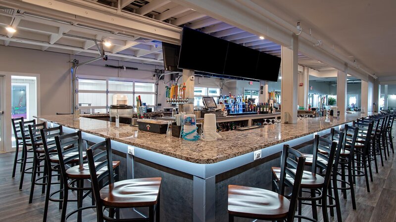 Inside bar with seating