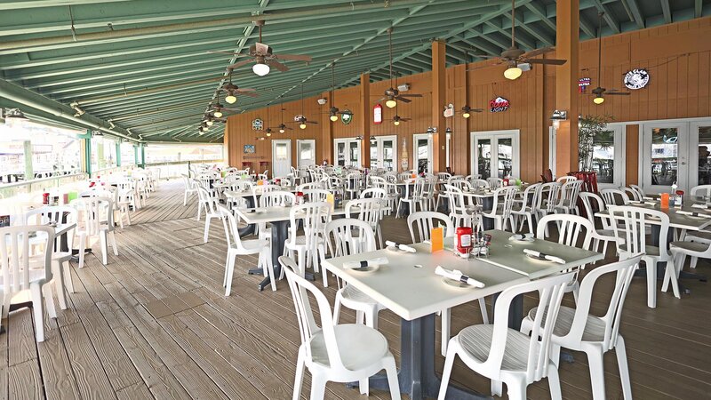 Patio dining area